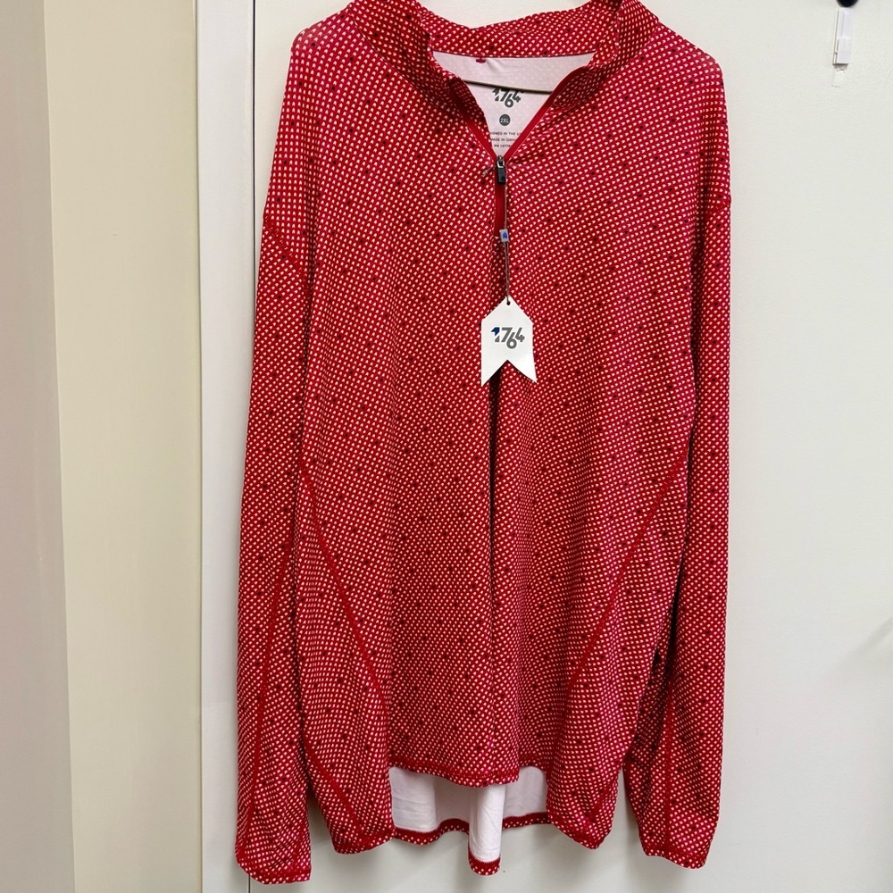 1764 Signature Sweater Mens 2XL Golf Quarter Zip Long Sleeve Stretch Pullover